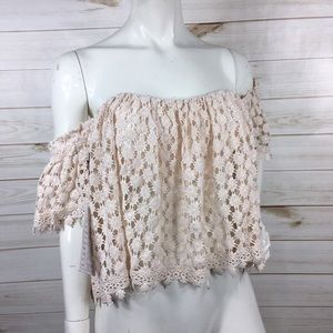 Tularosa Crop Top Off the Shoulders